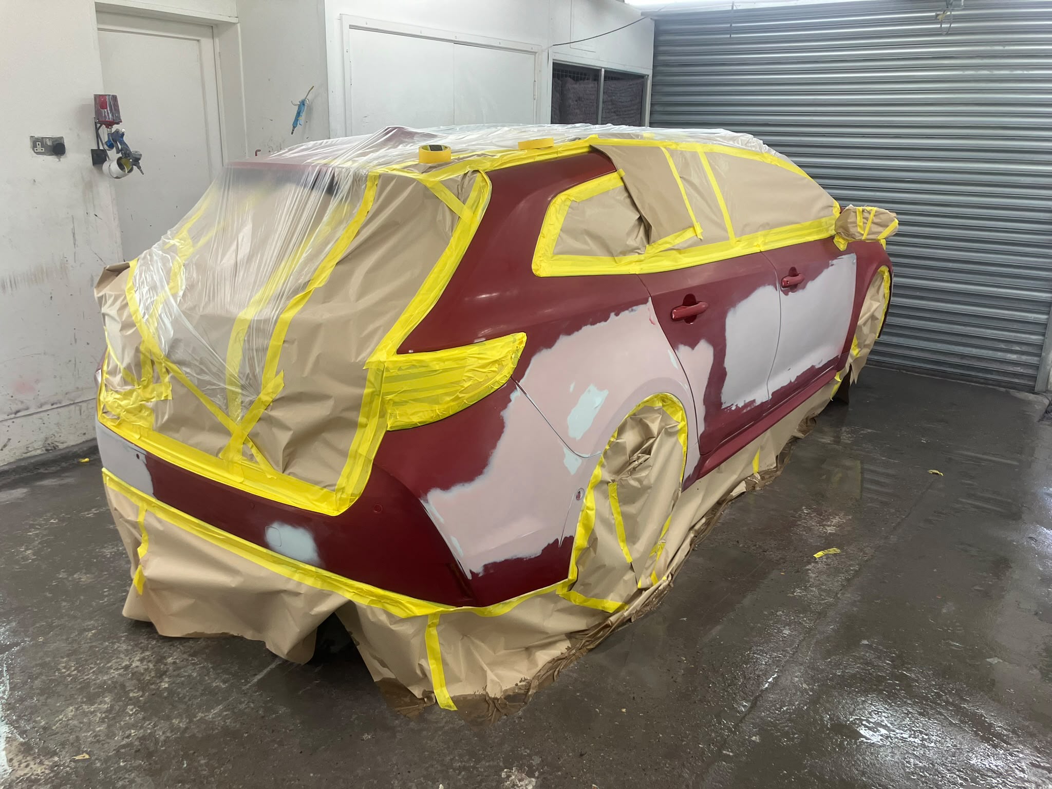 Vehicle bodywork and paint repair in the SP Vehicle Repairs workshop, image 78