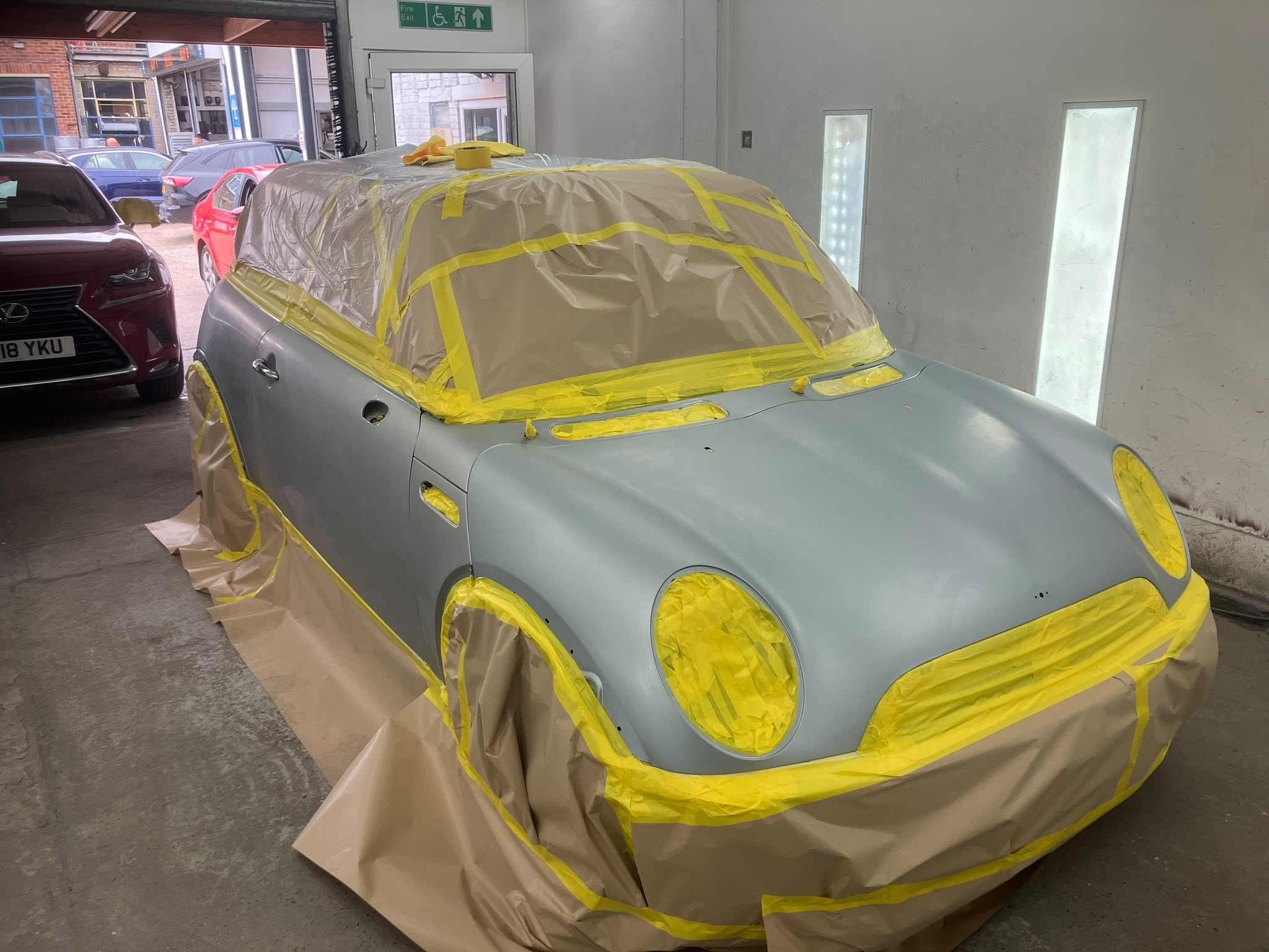 Vehicle bodywork and paint repair in the SP Vehicle Repairs workshop, image 95